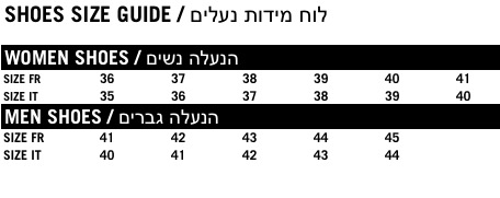 SHOESIZECHART